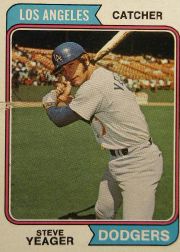 1974 Topps Baseball Cards      593     Steve Yeager